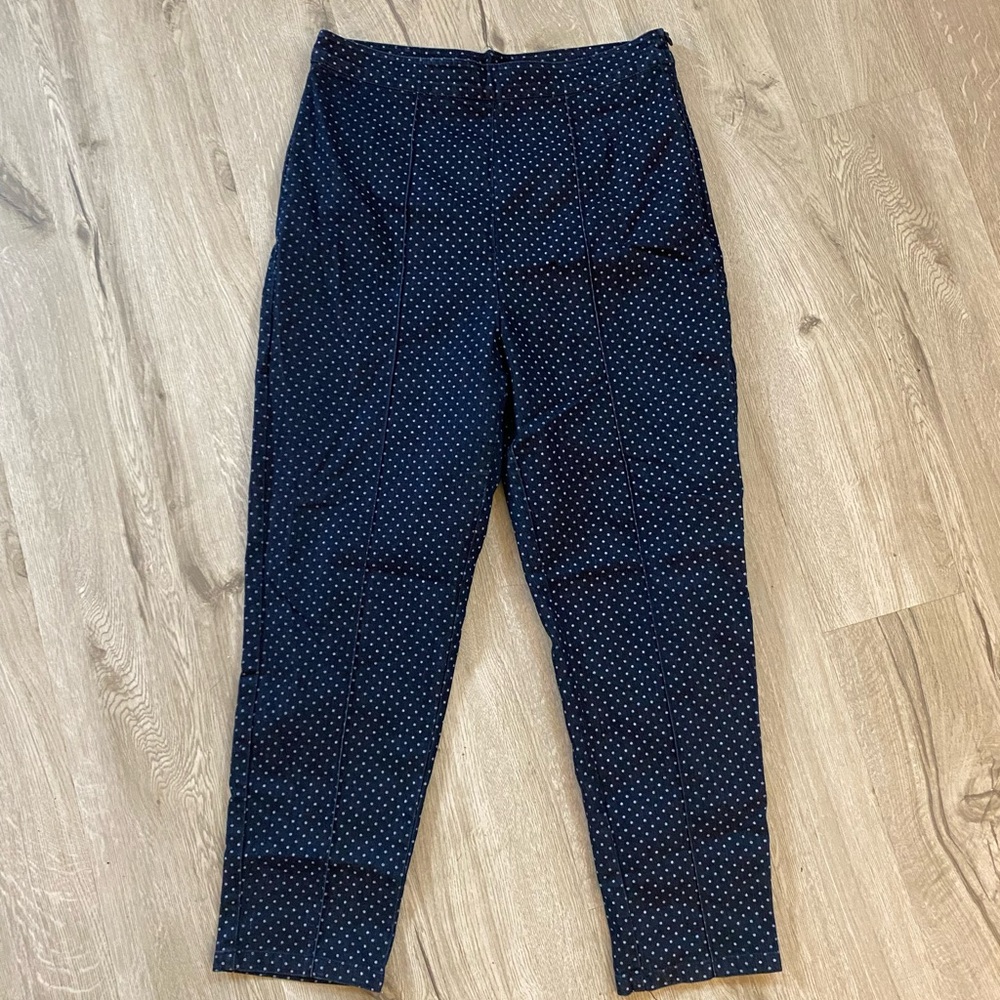 ModCloth Navy Polka Dot Capris